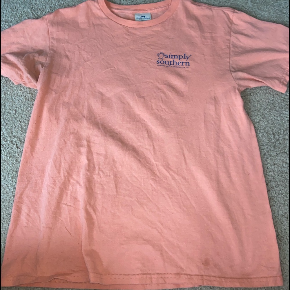 Simply Southern, Youth large, Coral color